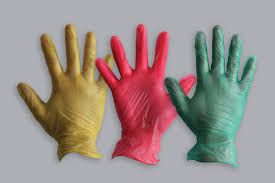 Vinyl Gloves - Industrial - Coloured