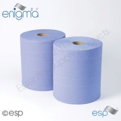 Industrial Roll, Blue, 2 ply