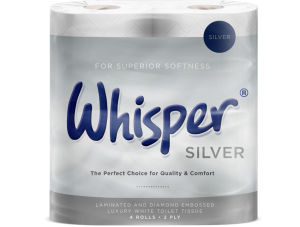 Whisper Silver Soft Toilet Rolls