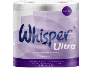 Whisper Ultra 3ply Toilet Rolls 